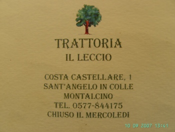 Toskana 2007: Montalcino - Besuch beim Weingut Pian dell´Orino